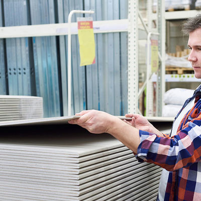 قیمت مناسب تخته گچی کاغذی معمولی ضد کپک ضد صدا 1220 x 2440mm آنلاین