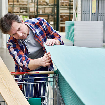 قیمت مناسب تخته گچی تزئینی فیبر رنگ عاج برای پارتیشن دیوار داخلی آنلاین