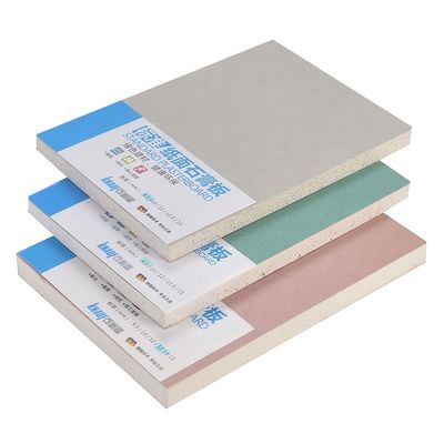 قیمت مناسب تخته گچی کاغذی با ضخامت 9.5 میلی متر مقاوم در برابر آتش برای پارتیشن دیواری داخلی آنلاین