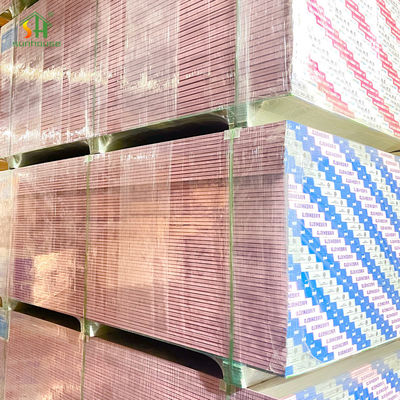 قیمت مناسب عمده فروشی 12Mm Gybsum Board دیوار خشک 9.5Mm / 10.5Mm / 12Mm غیر قابل احتراق آتش مقاوم گیپس آنلاین